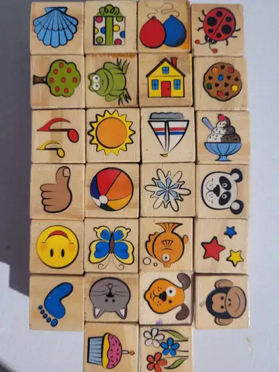 26 stamps Perfect for arts and crafts, daycare, kindergarten, etc.