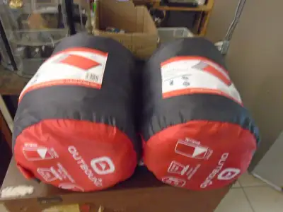 For sale two sleeping bags which have been used a total of one night. I brought these from home they...