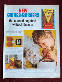 1965 Gaines-Burgers Original Ad