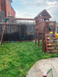 Kids outdoor  play and slide