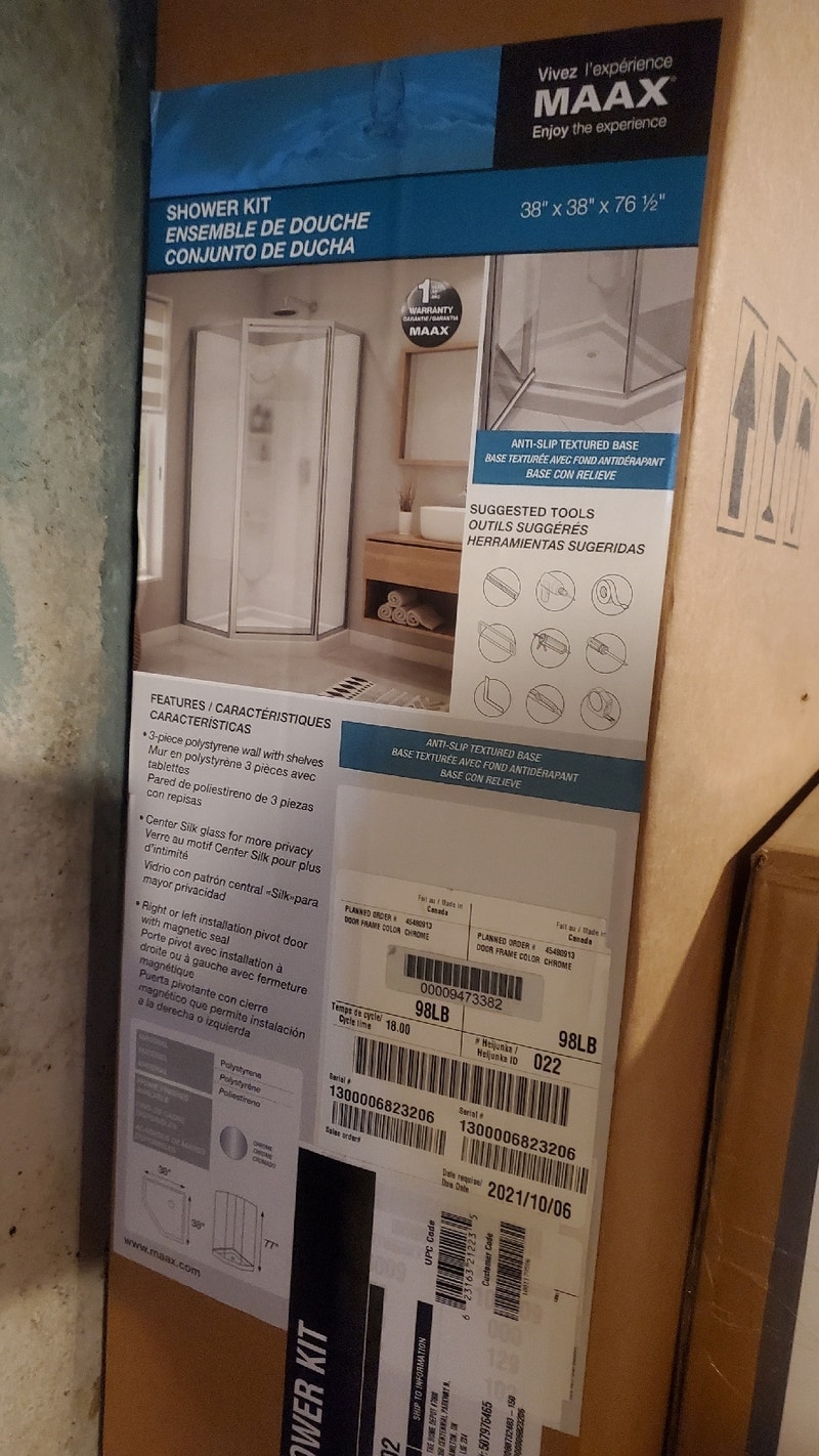 Corner shower kit Plumbing, Sinks, Toilets & Showers Hamilton Kijiji