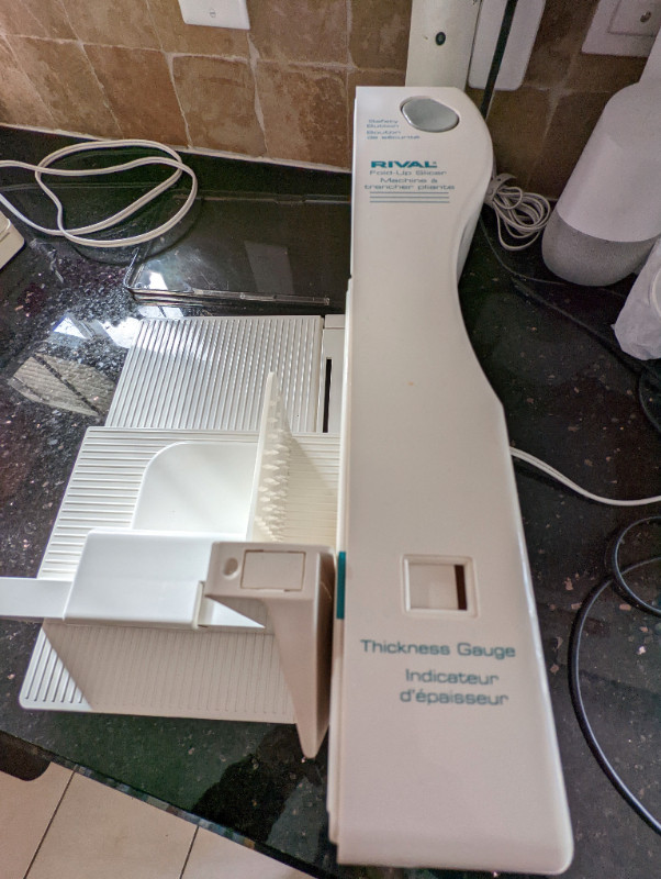 Rival Fold Up Electric Food Slicer for Meat, Cheese Other Ottawa