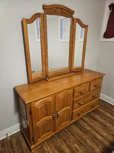 Dresser with Mirror - Solid Wood, View more