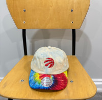 Toronto Raptors NBA Denim Tie Dye dad hat 