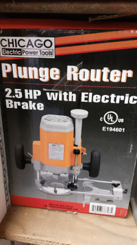 Router Plunge  2.5 hp Chicago Electric E194601