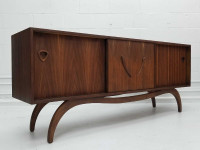 Mid-century walnut sideboard / credenza / cabinet 