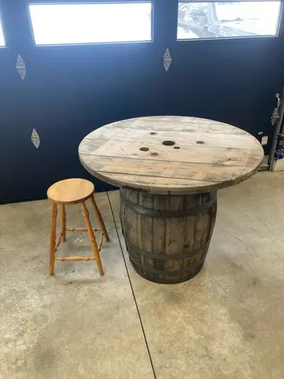 Whisky Barrel Table , View more