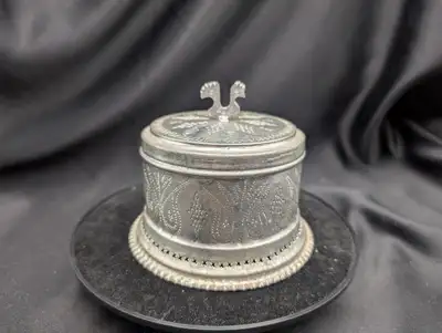 Paan (betel leaf) Rooster Canister Aluminum, View more