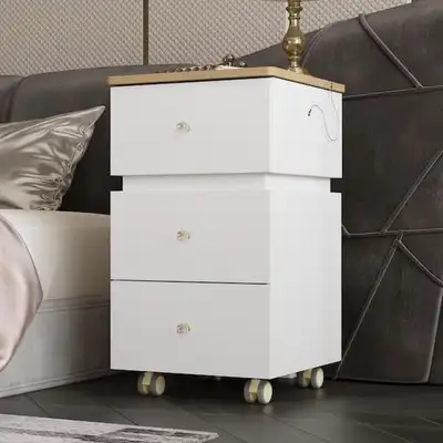 White Lift Makeup Vanity Desk with Flip-Top , View more