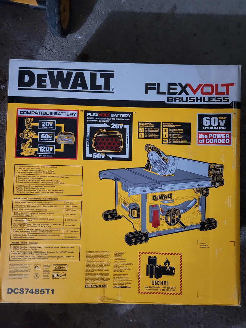 Dewalt table saw kijiji deals