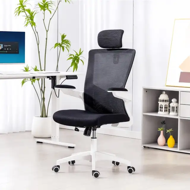 Ergonomic Office Chair, Swivel Desk Chair with Adjustable Lumbar in Chairs & Recliners in Markham / York Region - Image 8