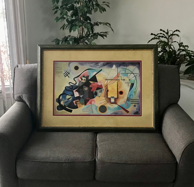 Large MODERN ABSTRACT Art Print by MIRO, 42” x 29”, VG Cond in Arts & Collectibles in Edmonton - Image 4