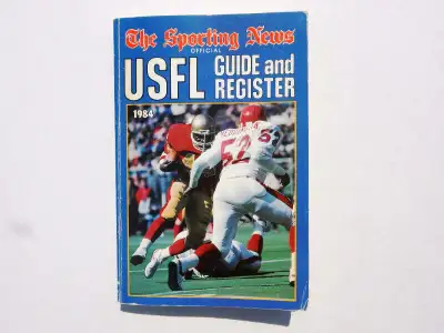 FOR SALE - Vintage 1984 Official USFL Guide and Register, View more