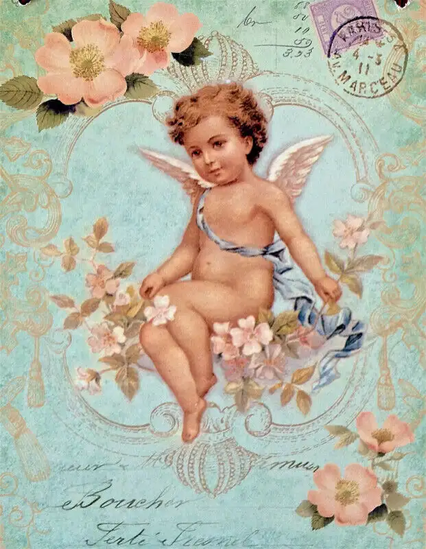 Collection. Decoration. Tin poster. Postcard. Angel63417636241281121