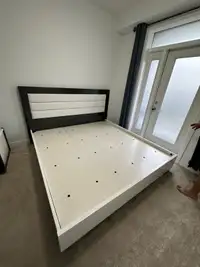 King size premium wood bed set and mattress