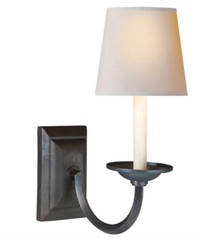 Chapman & Myers Flemish Single Sconce in Aged Iron SKU: A176880