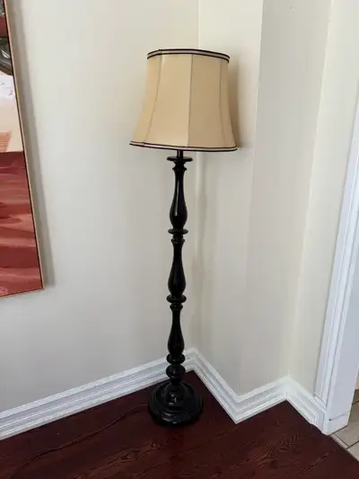 Wood Floor Lamp - The Bombay Company, View more