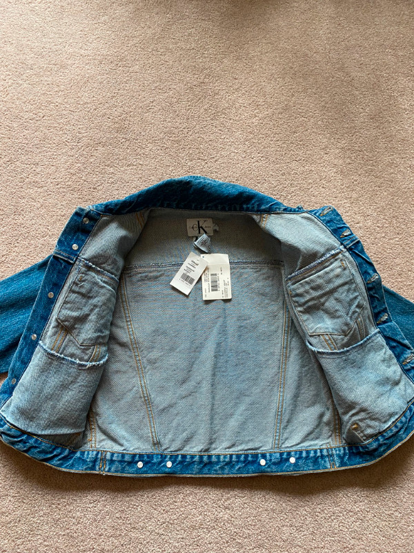 Selling Calvin Klein jean jacket - Brand new - Small size in Kids & Youth in St. Albert - Image 2