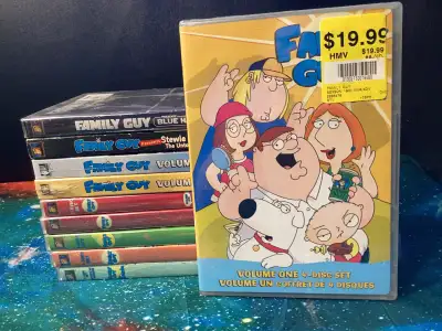 ALL NEW Family Guy Volumes 1 - 8  Plus Bonuses TV Series DVD Set, View more