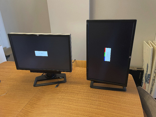 Two HP ZR24w 24-inch Monitors in Monitors in Calgary - Image 3