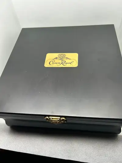 Classy 750ml Crown Royal Solid Wood Box in mint shape. Can be used as a wedding card box, restock Cr...