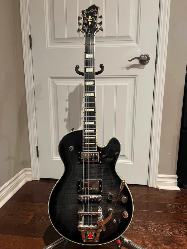 hagstrom super swede tremar cosmic black burst dans Guitares  à Ville de Montréal