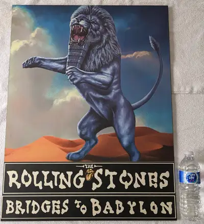 The Rolling Stones - Bridges To Babylon Concert Wood Frame -1998, View more