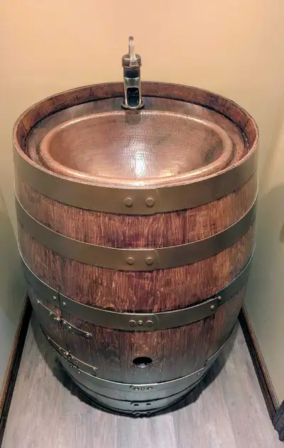 Hammered Copper Vanity Sink, View more