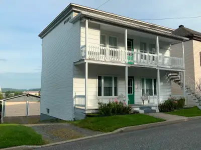 Au 1er étage repeinturé en blanc Dans un Duplex, tranquille, rue avec vue sur une forêt Entrée laveu...