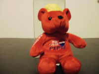 Limited Edition Pepsi Wild Cherry Beanie Promo Bear - 1999