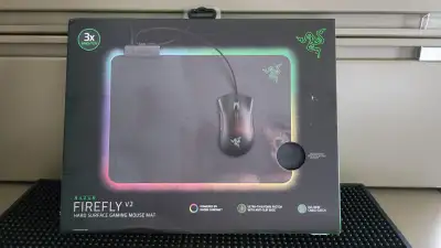 Razer - Firefly V2 Hard Surface Gaming Mouse Pad with RGB , View more
