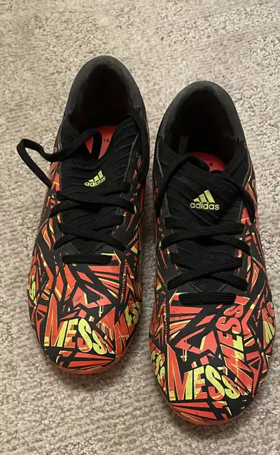 Youth (size 6) adidas soccer cleats. Messi., View more