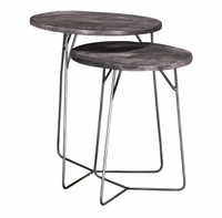 Tables gigognes (gris) / Nesting tables (grey)