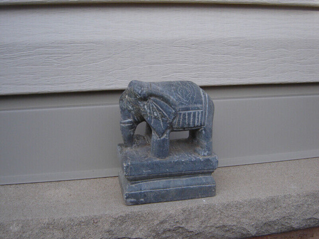 Hindu Stone Carving of Elephant - Very Decorative in Arts & Collectibles in St. Catharines - Image 2
