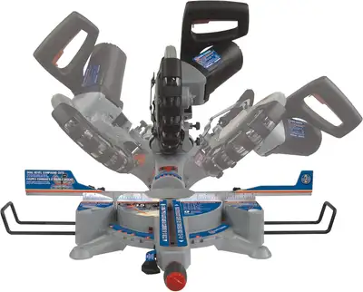 Upgrade your workshop with this pre-owned King Canada 10” Dual Bevel Sliding Compound Mitre Saw, a p...
