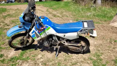 Selling a 1991 Kawasaki KLR650 with a 1999 KLR650 For Parts. Parts bike has NO papers. The 1991 blue...