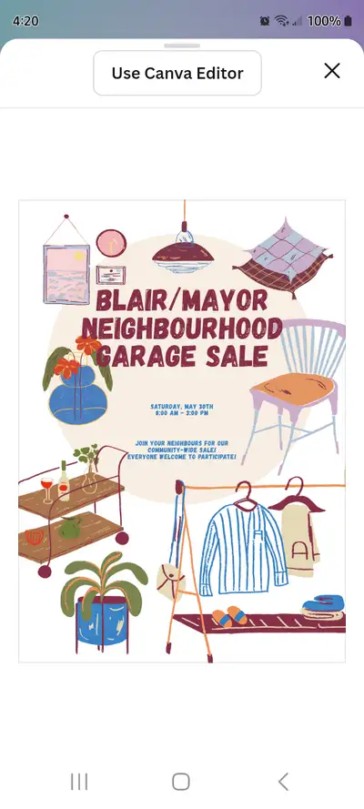 Garage sale, View more