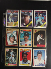MLB - Topps baseball cards - New York Yankees (c) 1987-89