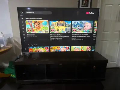 55 inch LG 4K UHD TV AND TV STAND, View more