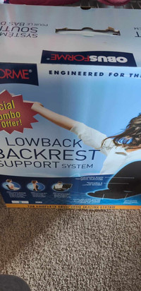 Obusforme lowback backrest support system 