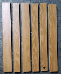 Oak-look MDF Boards 33-inch long, 5/8 inch thick 6/$10