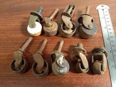 Vintage/Antique Furniture Wheels/Casters - $10 EACH Shipping (at buyer's expense) may be considered....