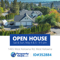 OPEN HOUSE! Saturday & Sunday May 4 & 5, 9-5pm