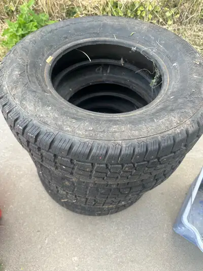No rims. Barely used tires. Selling for a friend
