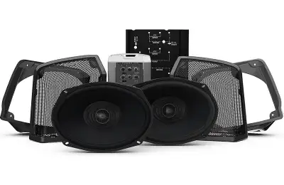 Rockford Fosgate HD9813RK Stage 2 audio kit for select 1998-2013 Harley-Davidson Road King motorcycl...