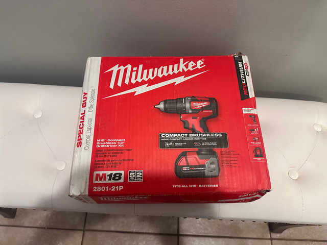 Milwaukee M18™ CompactBrushless 1/2"Drill/Driver Kit in Power Tools in City of Toronto
