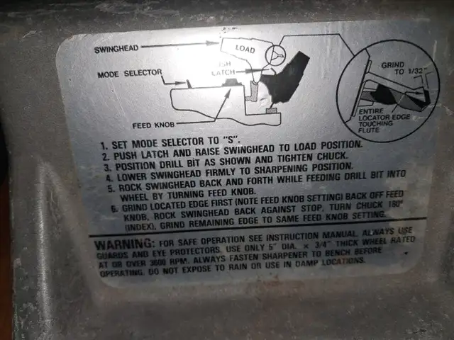 Black and Decker 'Drill Doctor' drill bit sharpener in Power Tools in Ottawa - Image 3