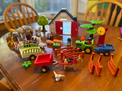 Farm and zoo toy set, View more