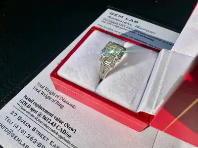 #746 - 1.18ct Diamond Engagement Ring, 14kt White Gold, Size 5, View more