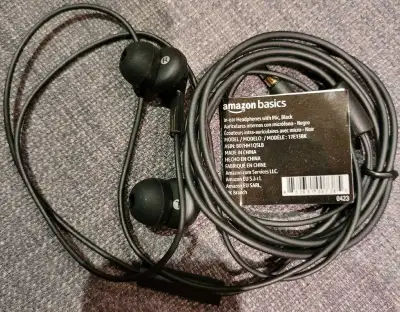 Amazon basic earphones, View more